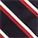 Navy Burgundy Silver Stripe